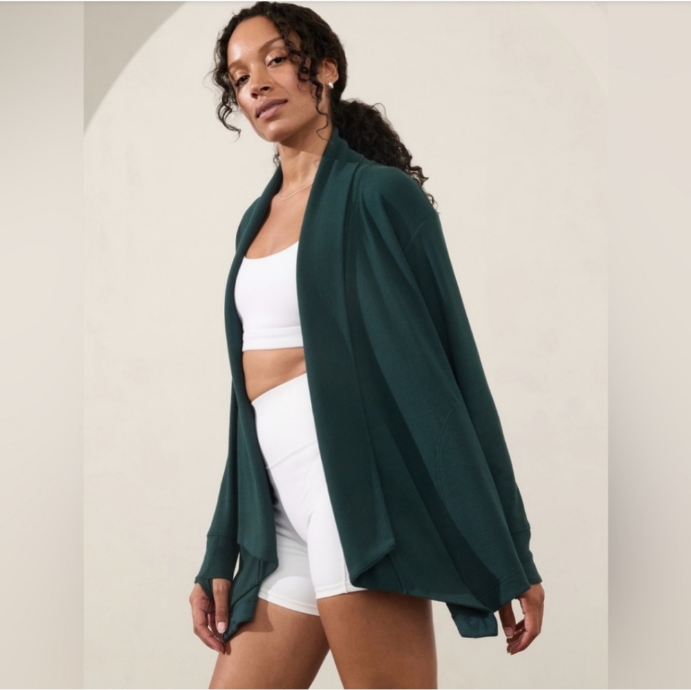 NWT Athleta Pranayama Restore Rib Cypress Wrap Size XS